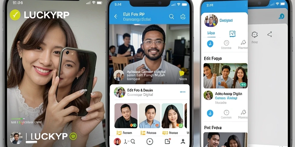 Tampilan antarmuka LUCKYRP yang modern dan fungsional untuk pengeditan gambar.