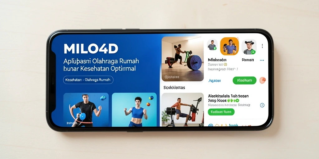 Antarmuka intuitif MILO4D untuk olahraga rumah yang efektif.