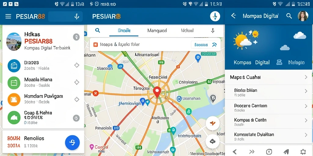 Antarmuka PESIAR88 yang ramah pengguna untuk navigasi digital.