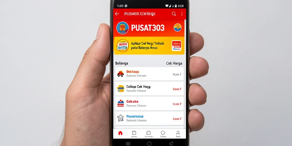 Antarmuka PUSAT303 yang ramah pengguna untuk cek harga.