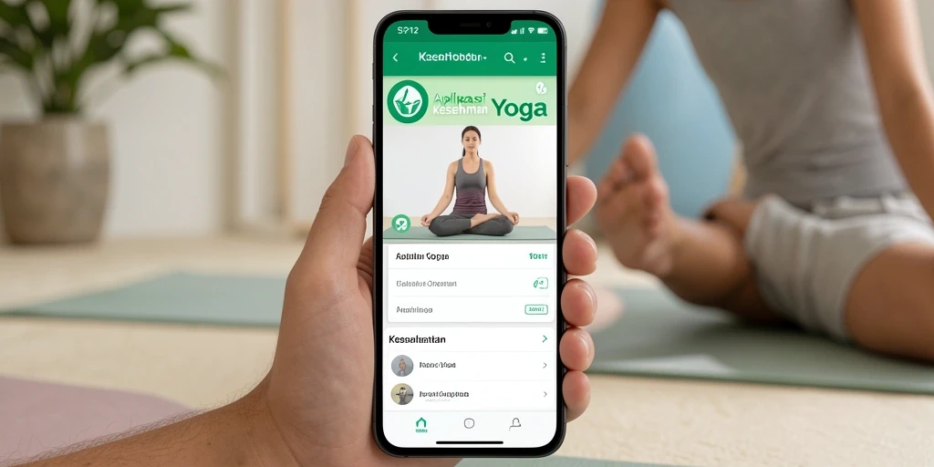 Tampilan antarmuka SP212 yang menarik dan fungsional untuk latihan Yoga.